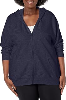 Just My Size Just My Size Fleece-Kapuzenpullover mit Reißverschluss, EcoSmart Mittelschweres Kapuzen-Sweatshirt One Size Women's (Pack of 1)