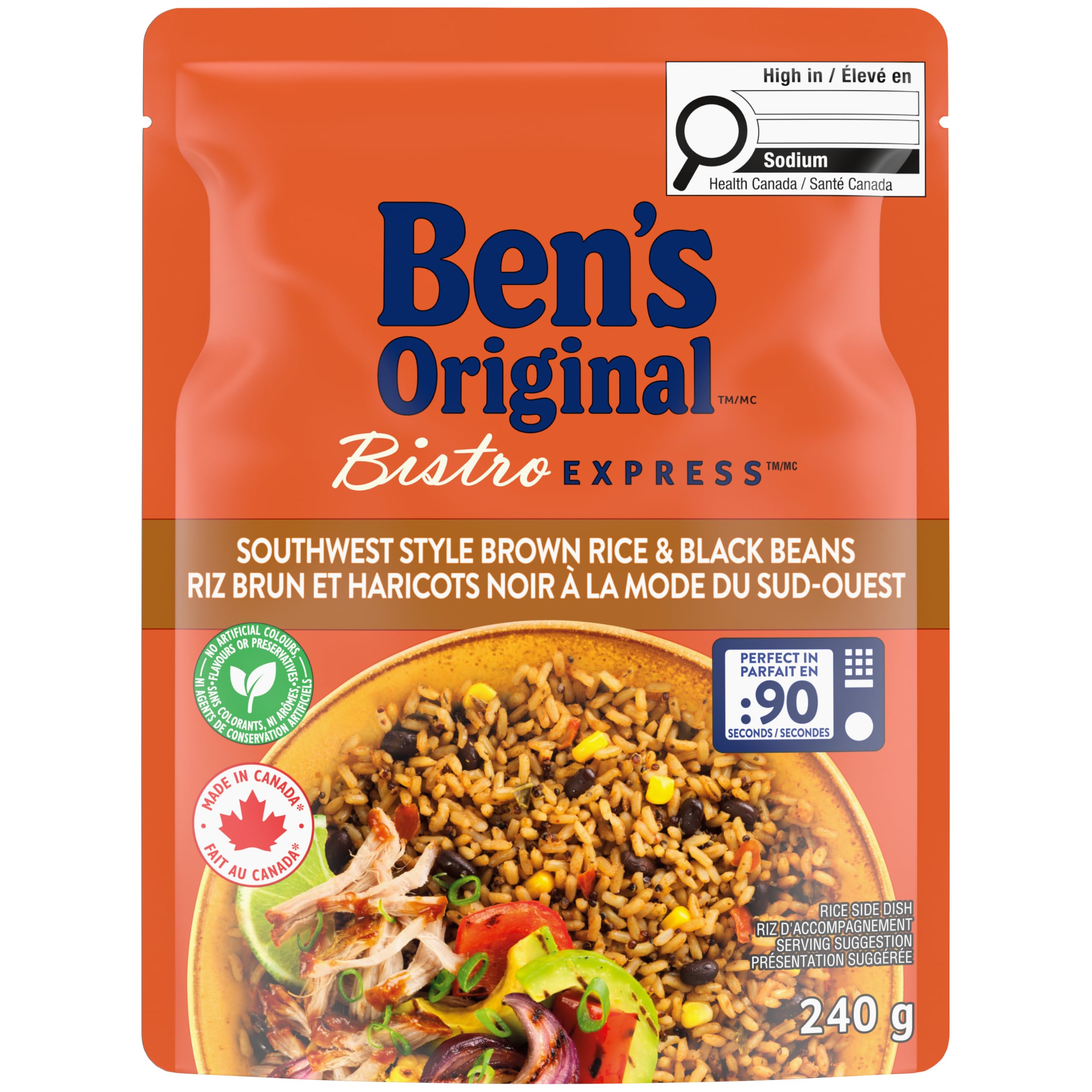 BEN'S ORIGINAL Rice & Pulses Southwest Style Brown Rice & Black Beans, Side Dish