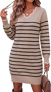 Zeagoo Women's Sweater Dress Pullover Sweater Fall Winter Casual Knit Dress