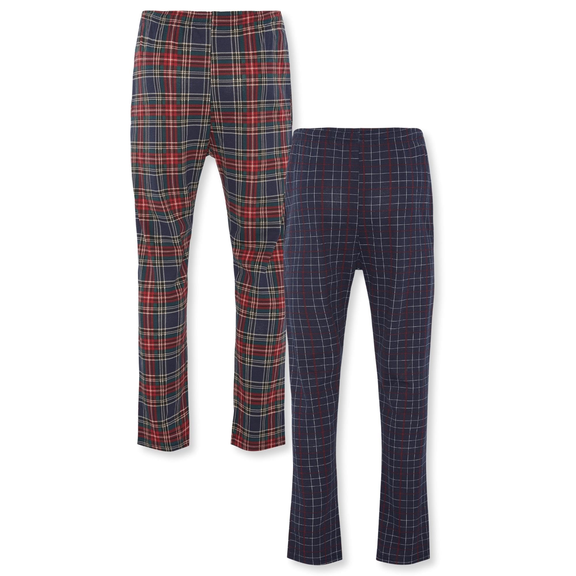 FM London Pijama para hombre paquete de 2 – Pantalones de pijama ligeros para ho
