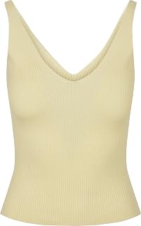 URBAN CLASSICS Women's Tank Top, Sleeveless Camisole in Viscose, V-Neck, Women's Summer Top, Available in Various Colours and Sizes XS - 5XL