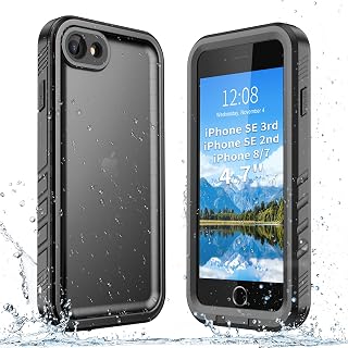 SPORTLINK IP68 Waterproof Shockproof Case for iPhone SE 3rd/SE 2nd/7/8 | Military-Grade,Heavy-Duty,Rugged Design,Full-Body Protection,Built-in Screen & Camera Protectors,Shockproof,Dustproof