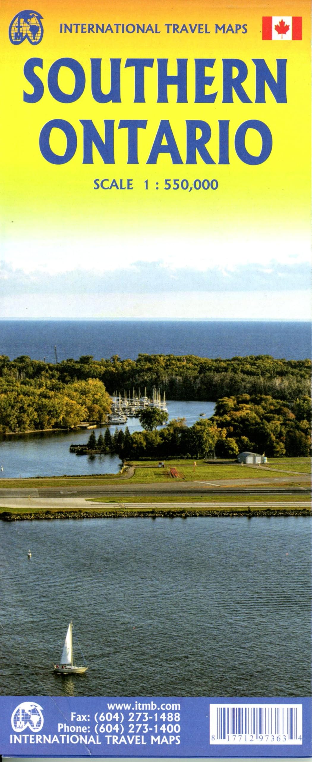 Southern Ontario Travel Reference Map 1:550k- 2025 Edi
