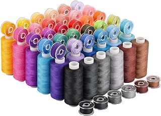 72 pcs Sewing Thread Kit,36 Colors 400y Polyester Thread 36 Colors Bobbins | Thread for Sewing for Hand &amp; Sewing Machine, Emergency and Travel, DIY and Home.