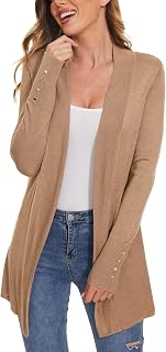 Women's Open Front Long Cardigan Sweaters Dressy Casual