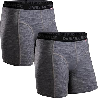 DANISH ENDURANCE Merino Boxershorts Herren, 2er Pack