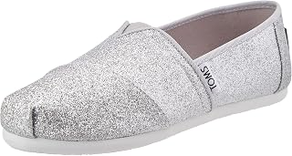 TOMS Glitter Espadrille Loafers Girls