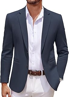COOFANDY Men's Casual Blazer Knit Lightweight Sport Coats Suit Jacket
