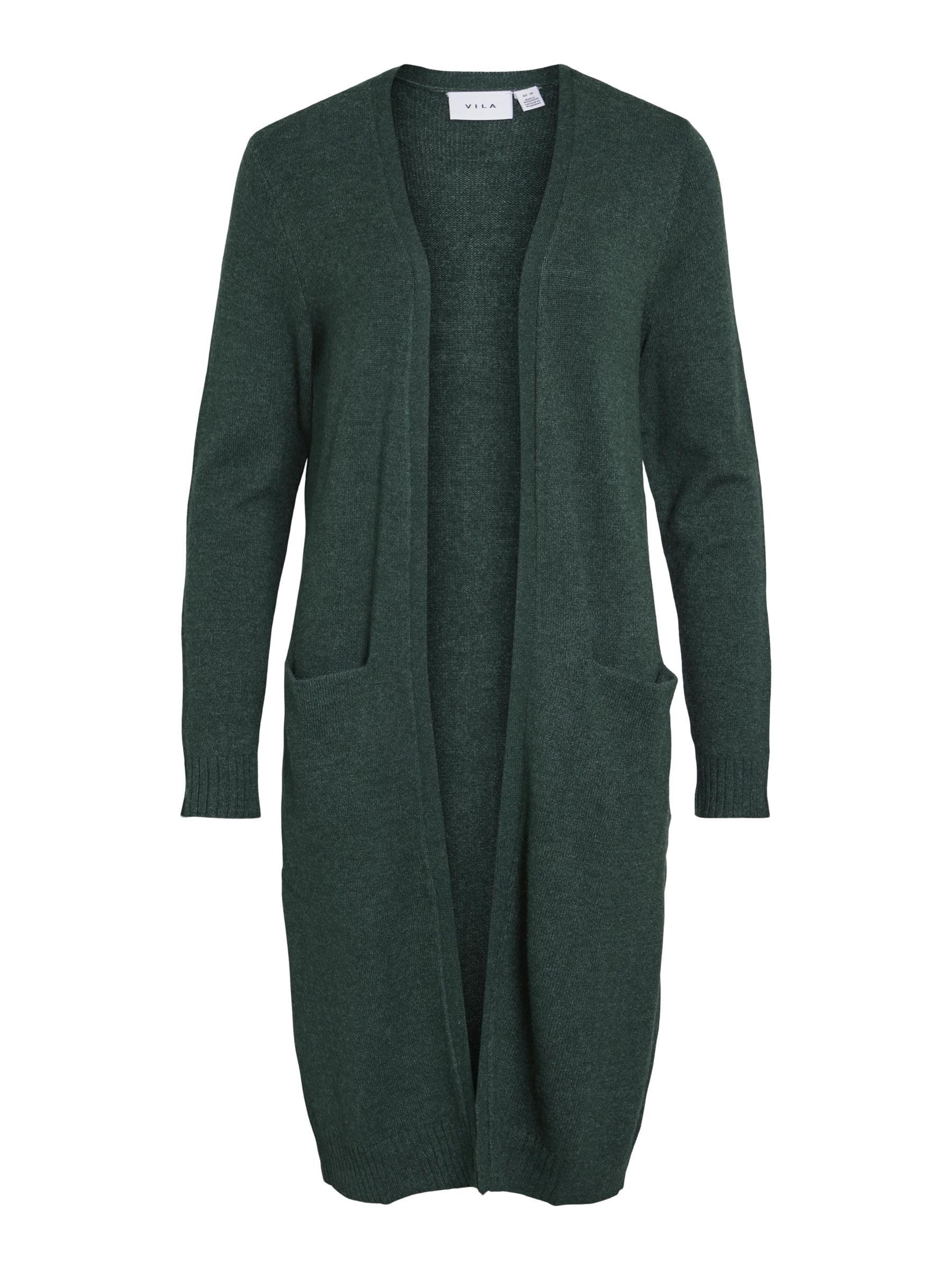 Vila Women's Viril Long L/S Knit Cardigan-Noos Sweater