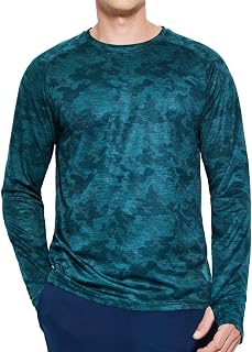 MIER Men's UPF 50+ Sun Protection Hoodie Long Sleeve SPF Fishing Hiking