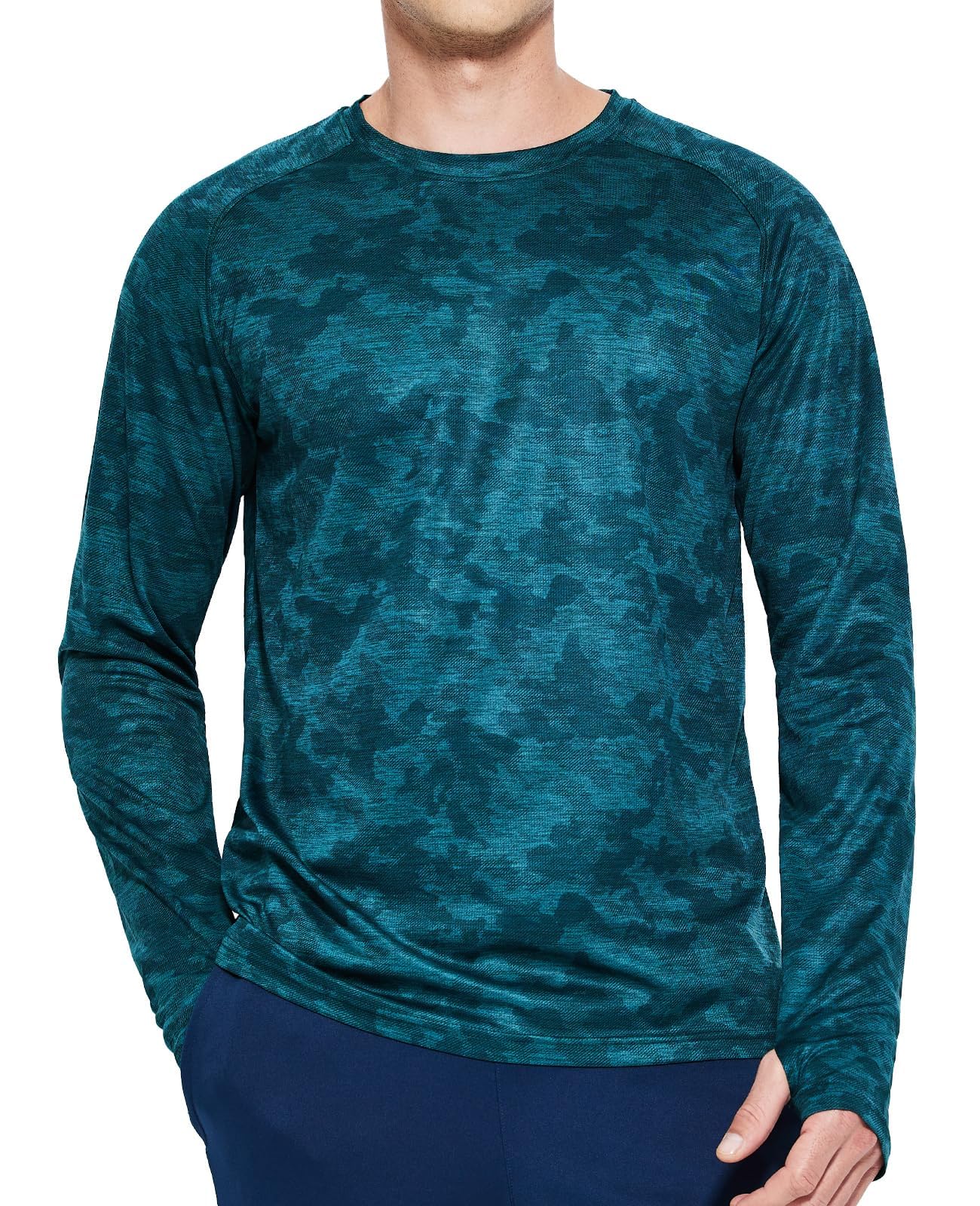 MIER Men's UPF 50+ Sun Protection Hoodie Long Sleeve SPF Fishing Hiking