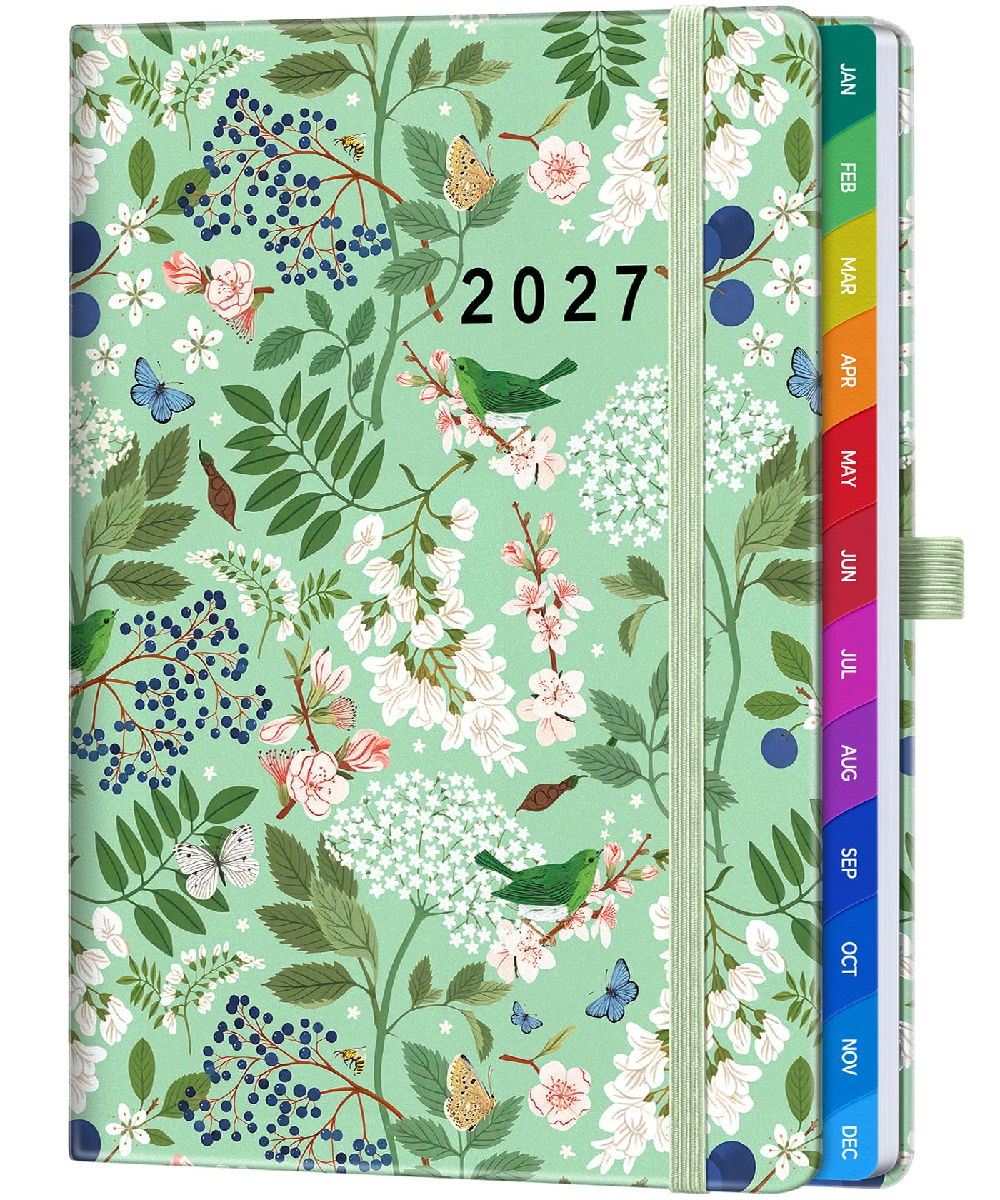 Diary 2027 Week to View A5, Full Year Weekly & Monthly Planner from Jan 2027 to 