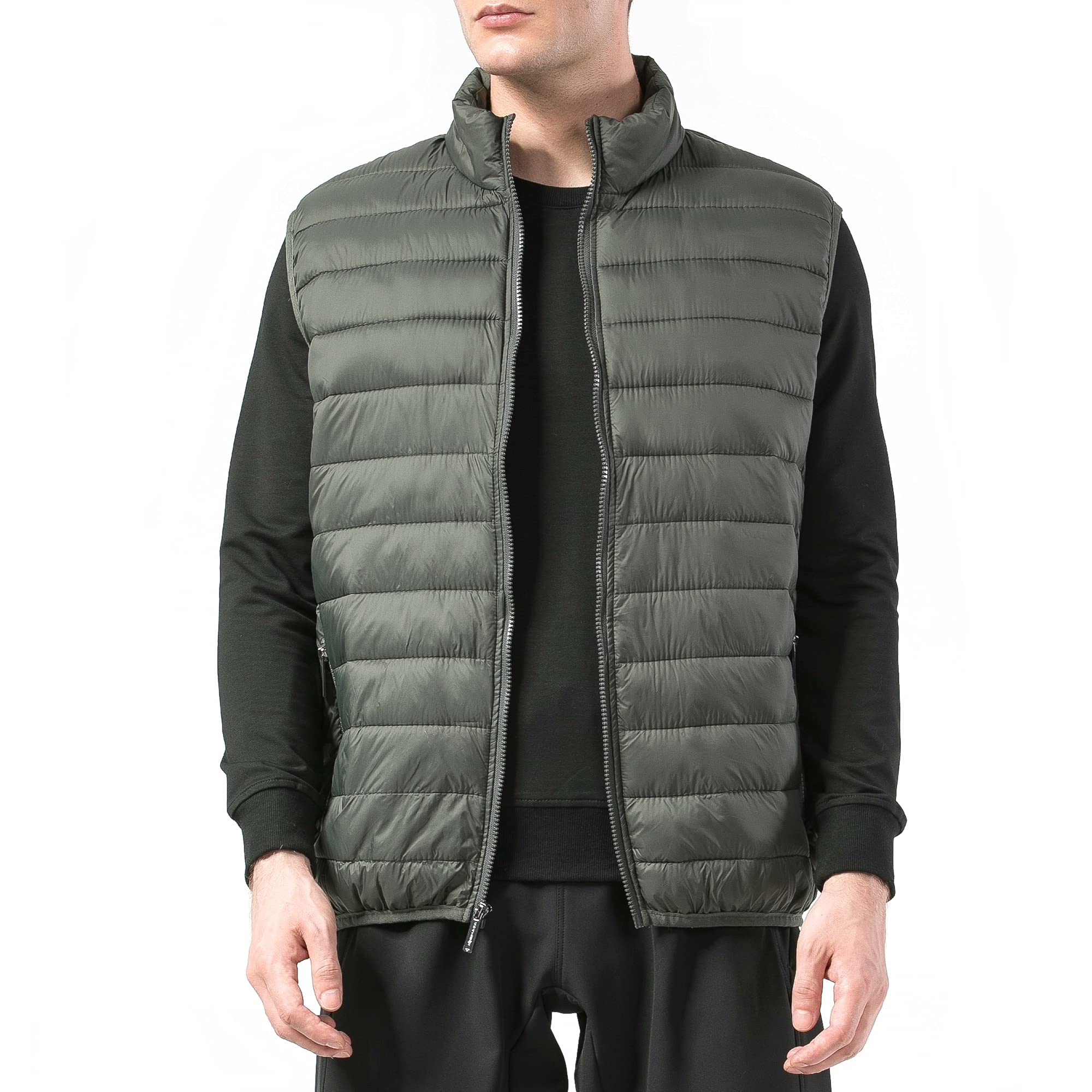 alpine swiss Clark Men's Lightweight Down Alternative Vest Jacket