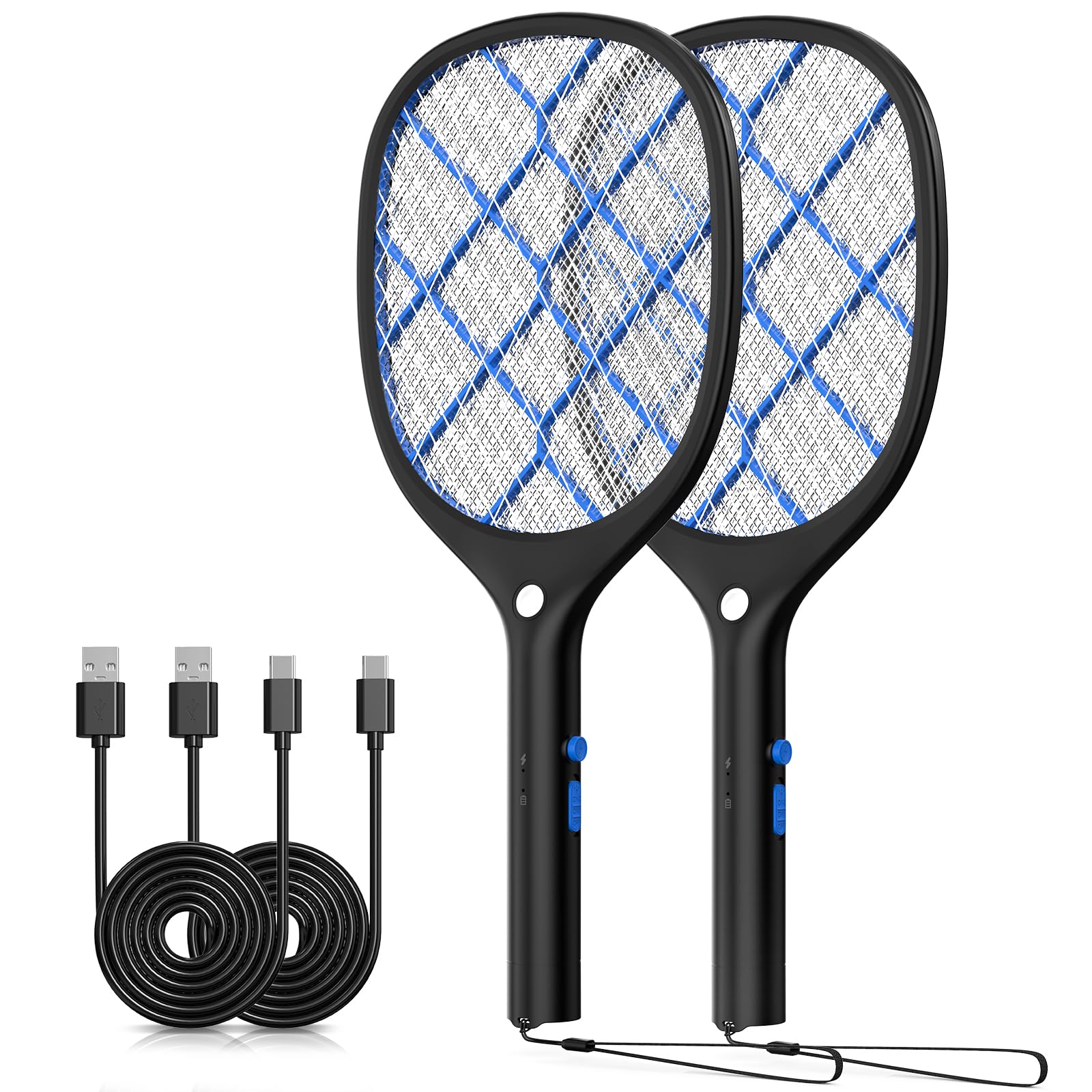 YISSVIC Fly Swatter Electric Bug Zapper Racket 4000 Volt Rechargeable Fly Zapper