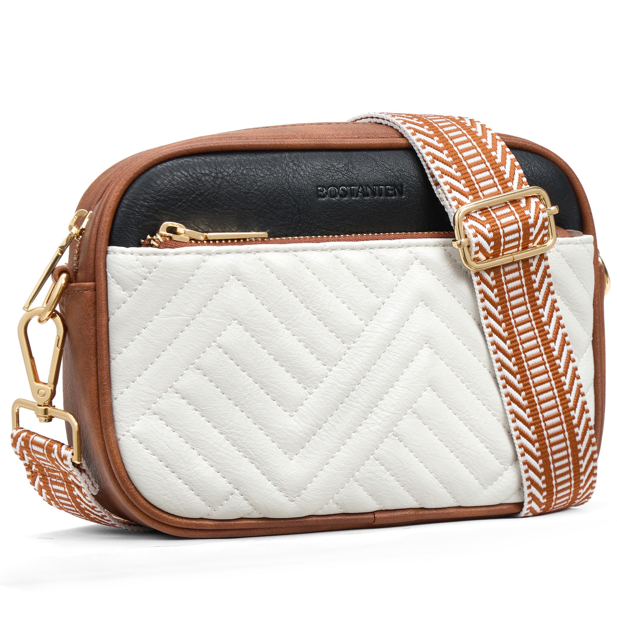 BOSTANTEN Crossbody Bag for Women Small Leather Purse Shoulder Handbag