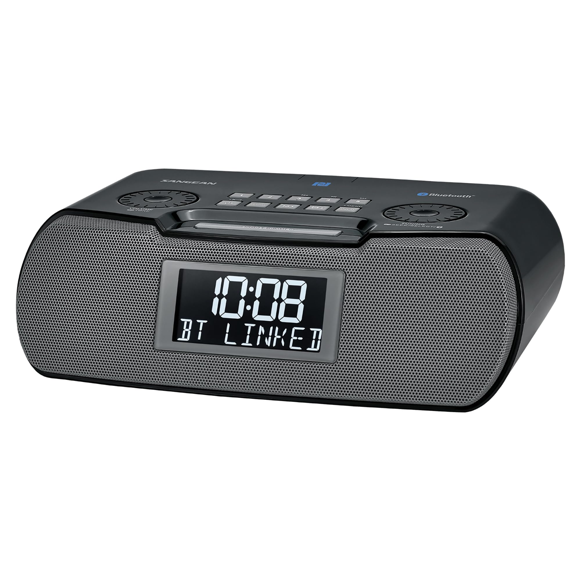 Sangean RCR-20 FM-RDS (RBDS) AM/Bluetooth/Aux-in/USB Charging Digital Tuning Clo