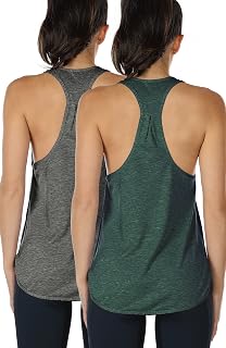 icyzone Women's Fitness Tank Top Racerback Sports Vest