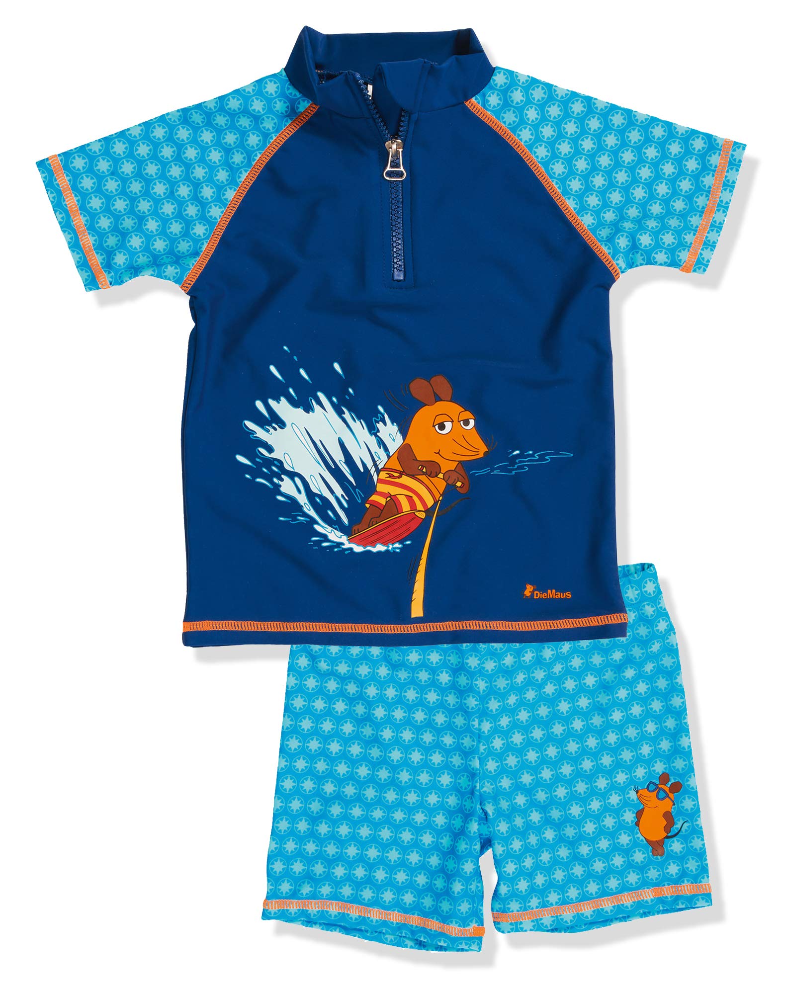 Playshoes Unisex Children's UV Protection Swimming Set Two Piece Swimming Shirt 