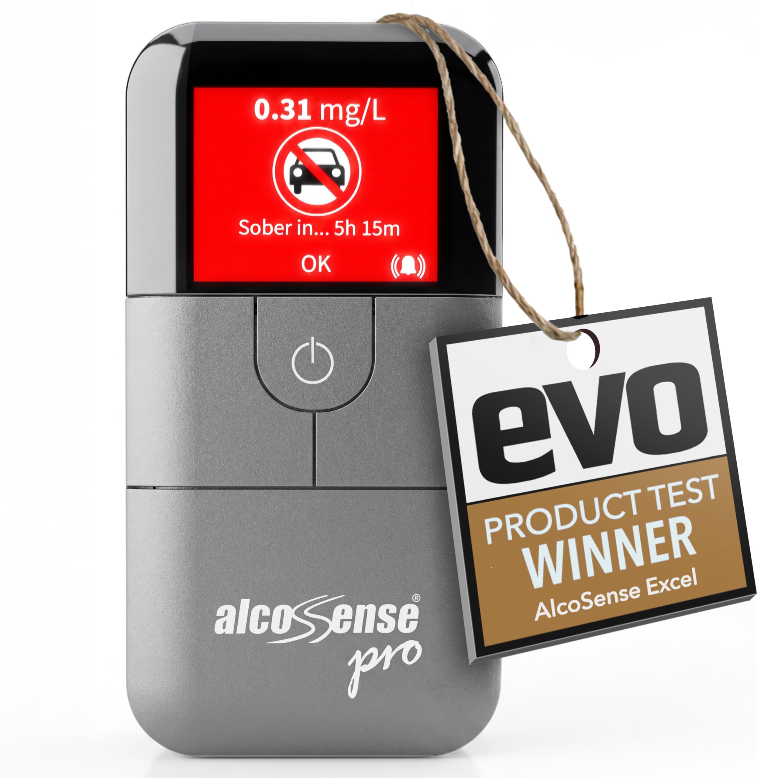 AlcoSense Pro Breathalyser - Auto Express Award Winner 2025/26 - Sunday Times 5 