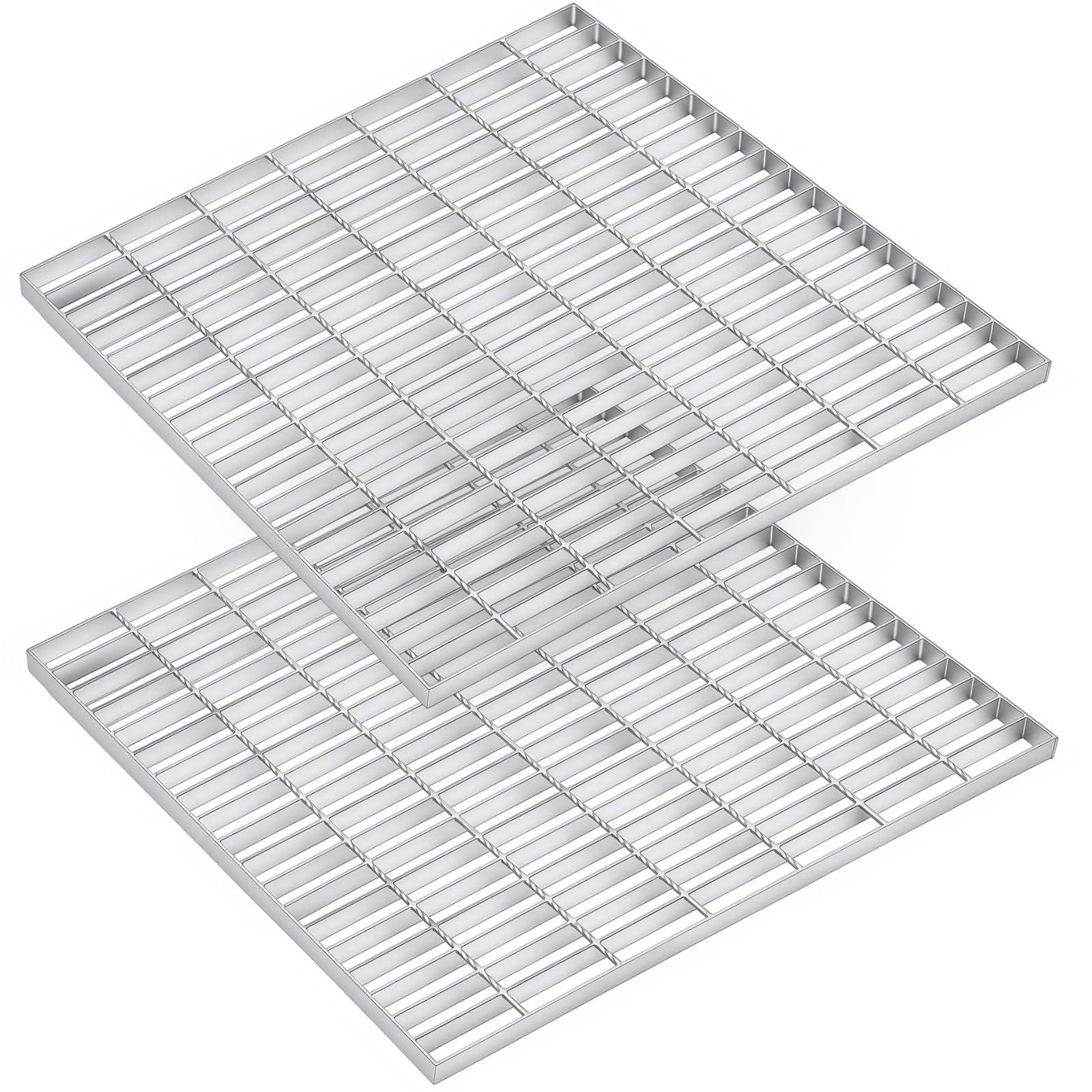 Otoolling 2 Pcs 28"x28" Hot-dip Galvanized Steel Drain Grate Cover Outdoor | B12