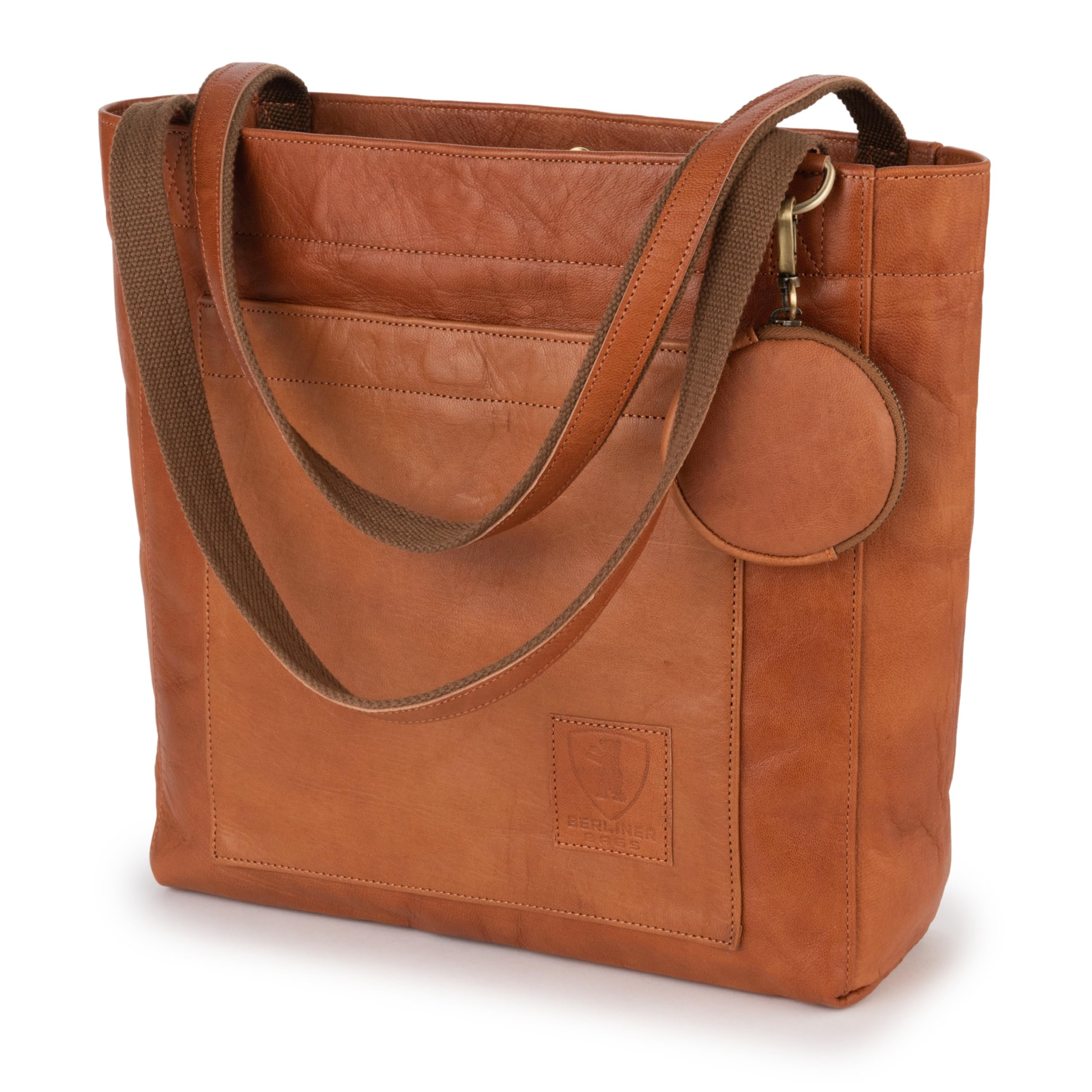 Berliner Bags Seville Bolso Shopper Tote Mujer Piel Auténtica Grande Asas