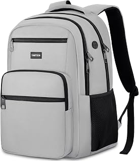 Laptop Backpack for Men and Women, Black Backpack, School Backpack for Boys and Girls, Bookbag, Work Backpack Fits 17.3 Inch Laptop and Notebook