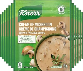 Knorr Soup Mix for a quick delicious soup or flavour boost Cream of Mushroom with sustainably grown mushrooms 71 g 12 count