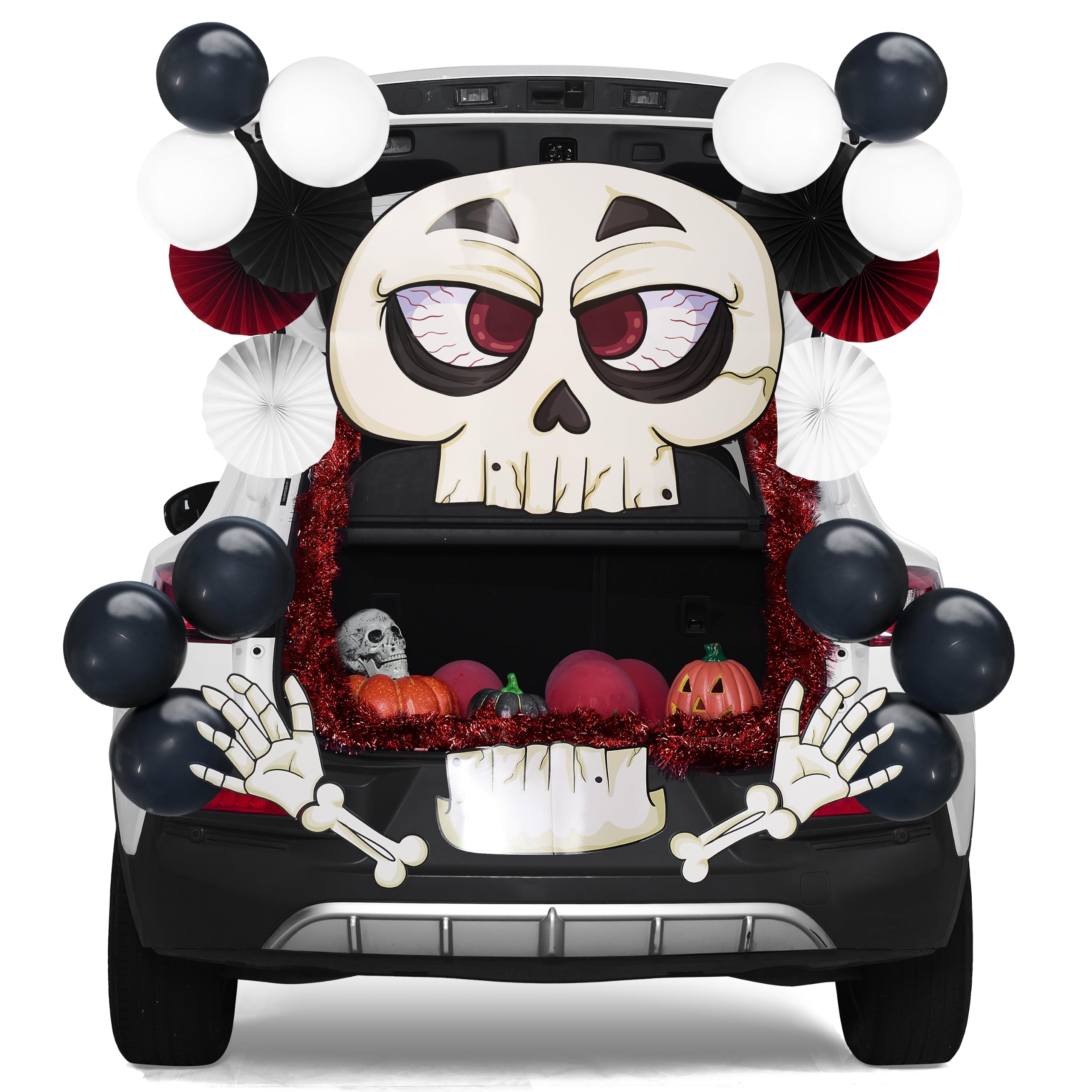 JOYIN Halloween Trunk or Treat Car Decorations Kit with Skeleton Design, Archway