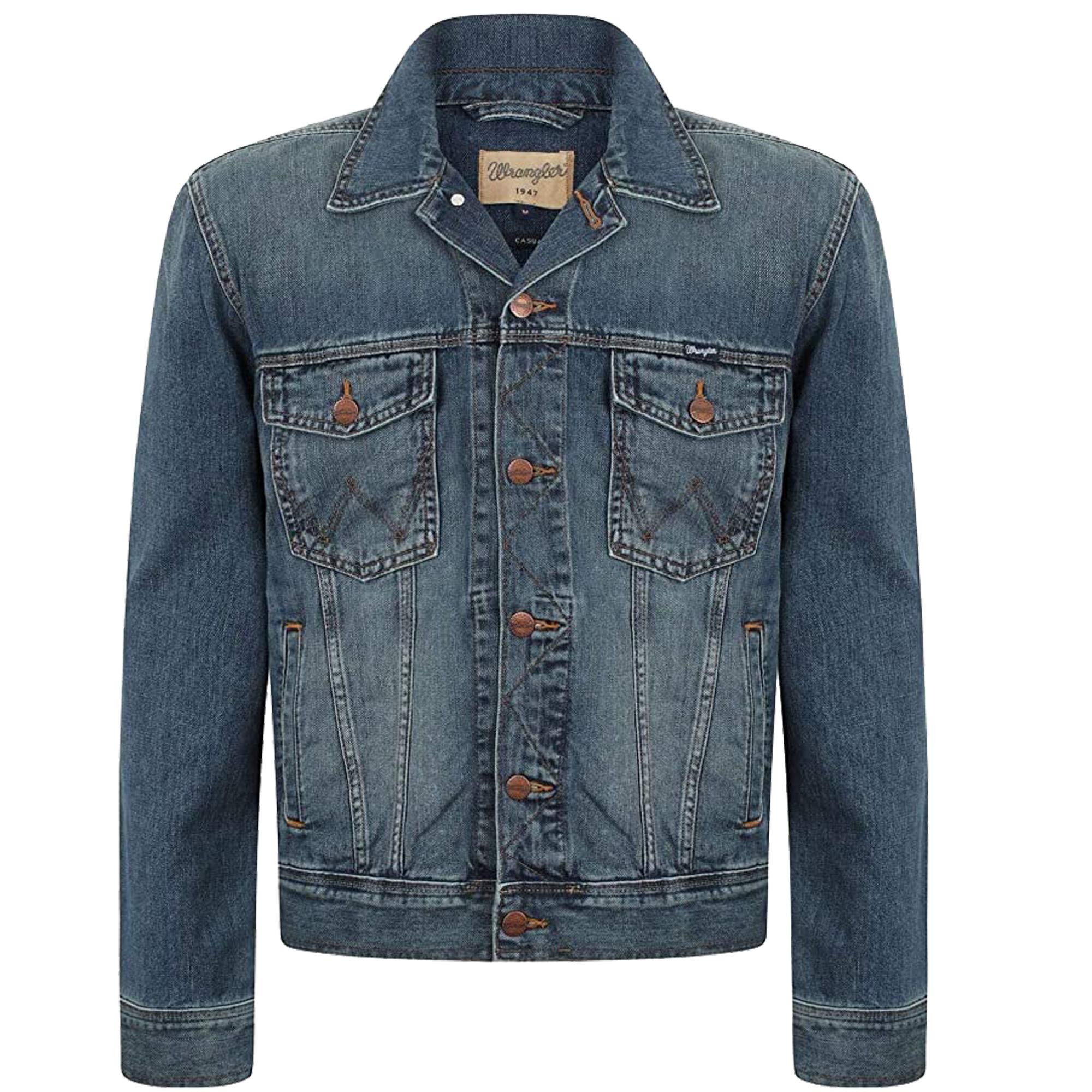 Wrangler メンズ リンスドデニムジャケット
