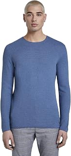 TOM TAILOR Denim Men Knitted Sweater with Structure