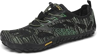 SAGUARO Unisex Barfußschuhe Outdoor Zehenschuhe mit Breite Zehenbox & Zero-Drop Sohle Gr.36-48