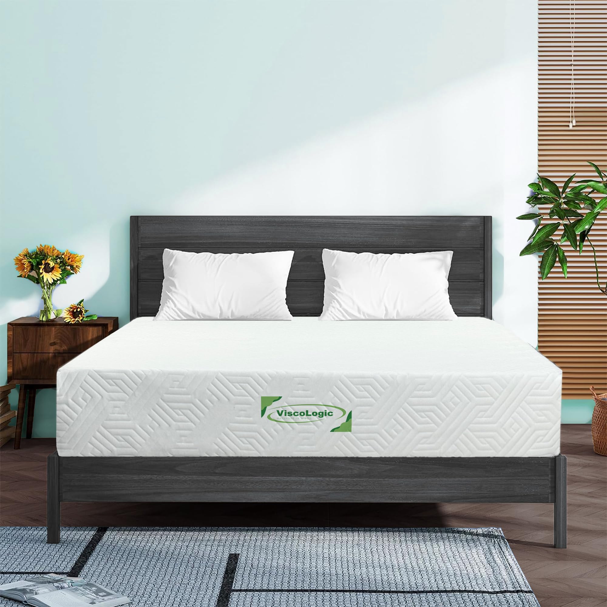 ViscoLogic Made in Canada 6 Inch Twin Mattress, Cool Gel Foam, CertiPUR-US® | Br