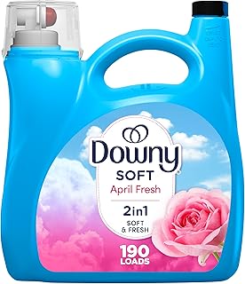 Downy Soft, 2 in 1 Soft and Fresh Liquid Fabric Softener, April Fresh, Fabric Conditioner Liquid provides softness and freshness for fabrics, 190 Loads, 4.16L