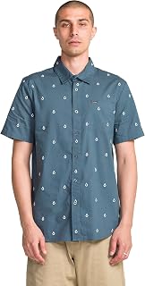 Volcom Patterson Short Sleeve Button Down Woven Shirt Patterson Men's Short Sleeve Button Down Woven Shirt