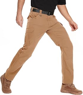 NATUVENIX Cargo Trousers Men's Ripstop Water-Repellent Lightweight Work