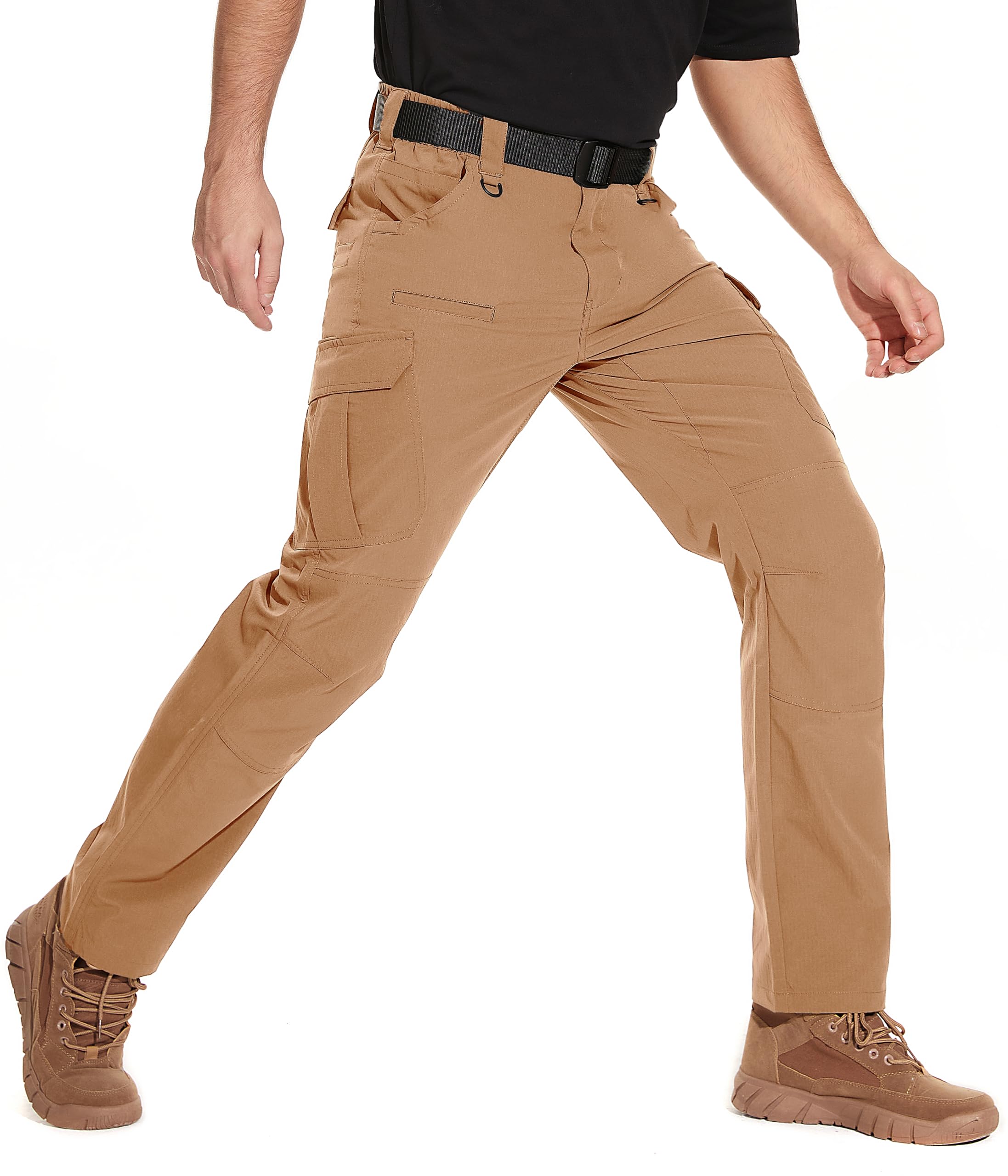 NATUVENIX Cargo Trousers Men's Ripstop Water-Repellent Lightweight Work