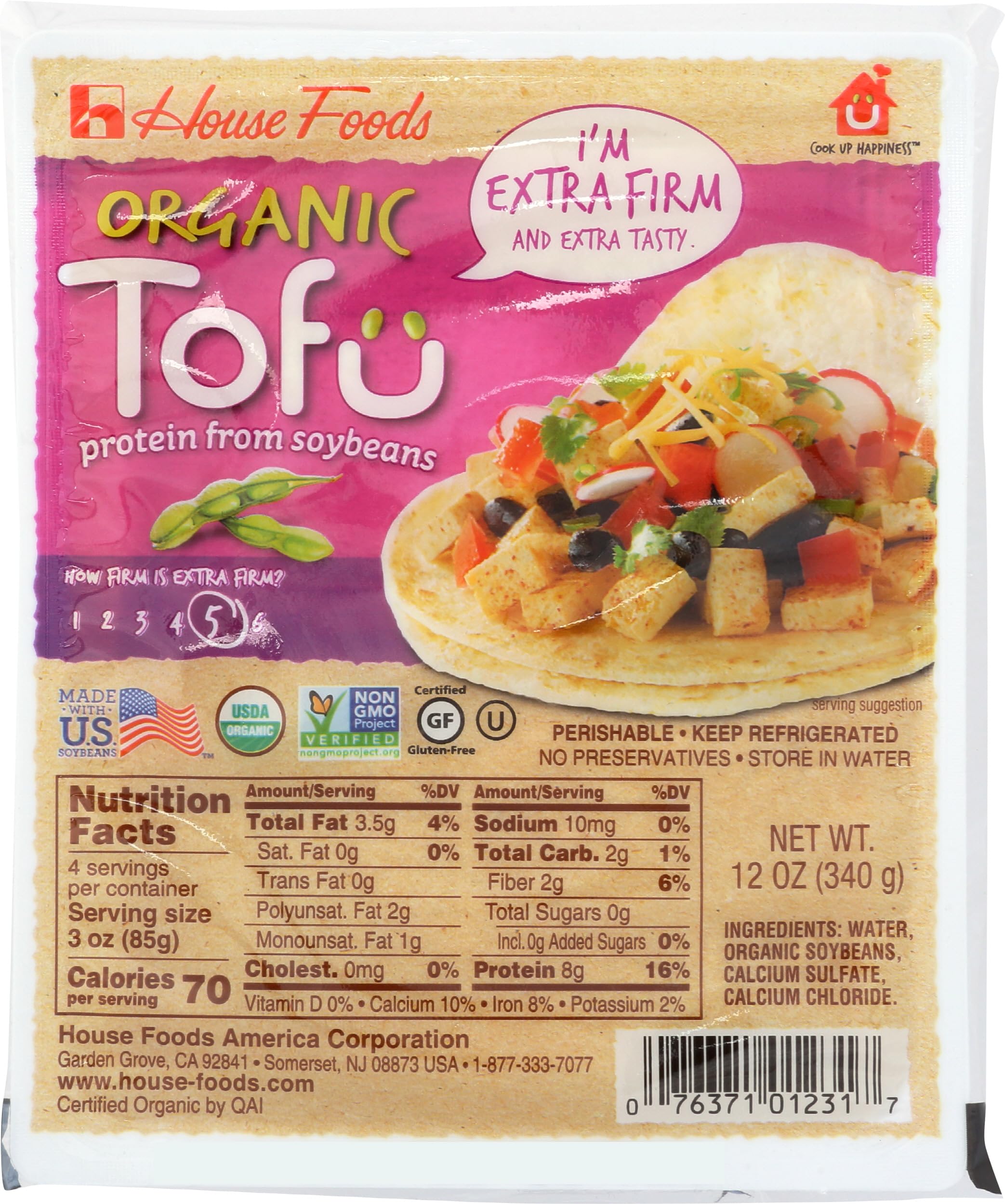 House Foods, Organic Extra-firm Tofu, 12 oz