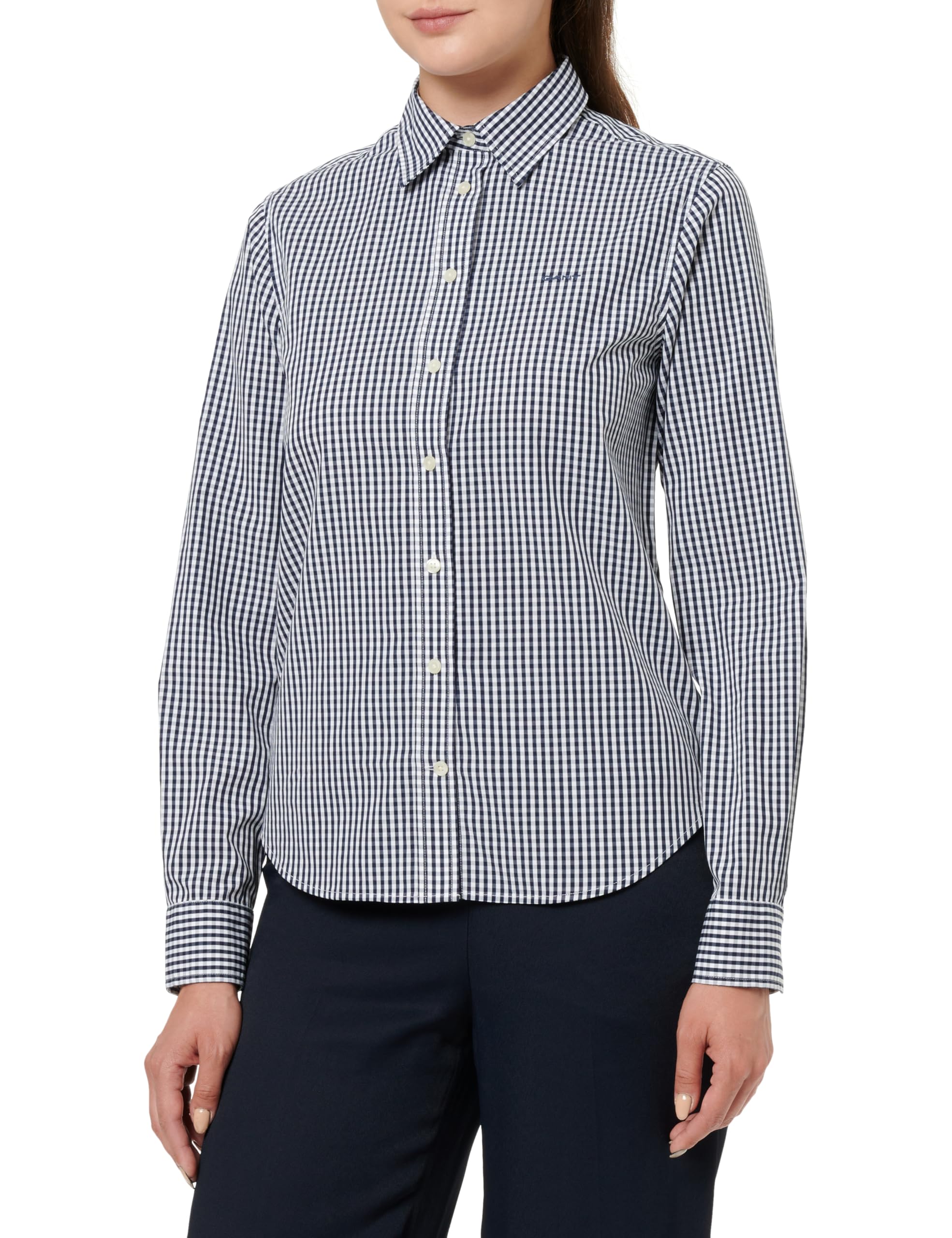GANT Reg Poplin Gingham Women's Elegant Shirt