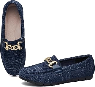 ABEJOJO Women Loafers Comfortable Casual Flat Shoes Walking Driving Elegant