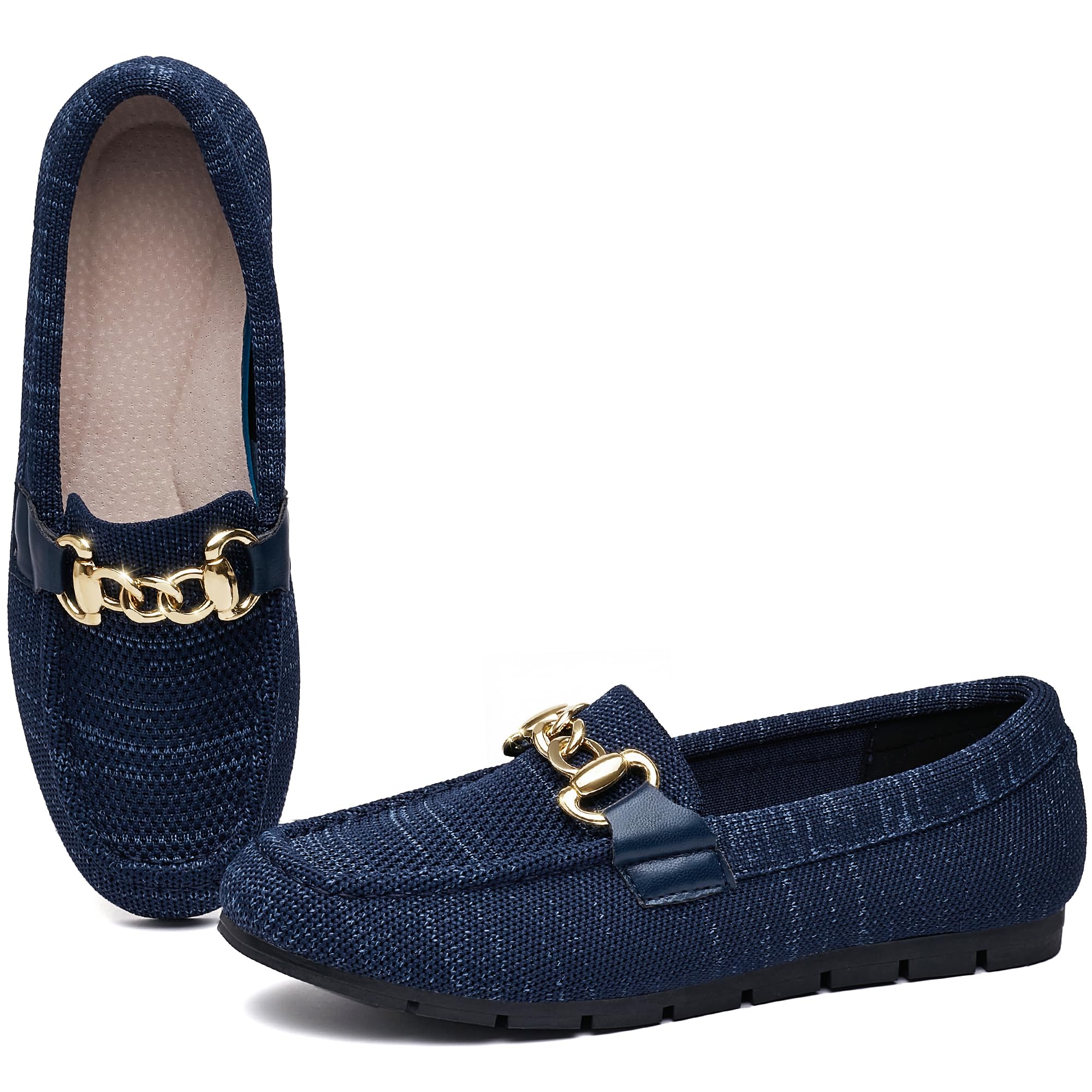ABEJOJO Women Loafers Comfortable Casual Flat Shoes Walking Driving Elegant