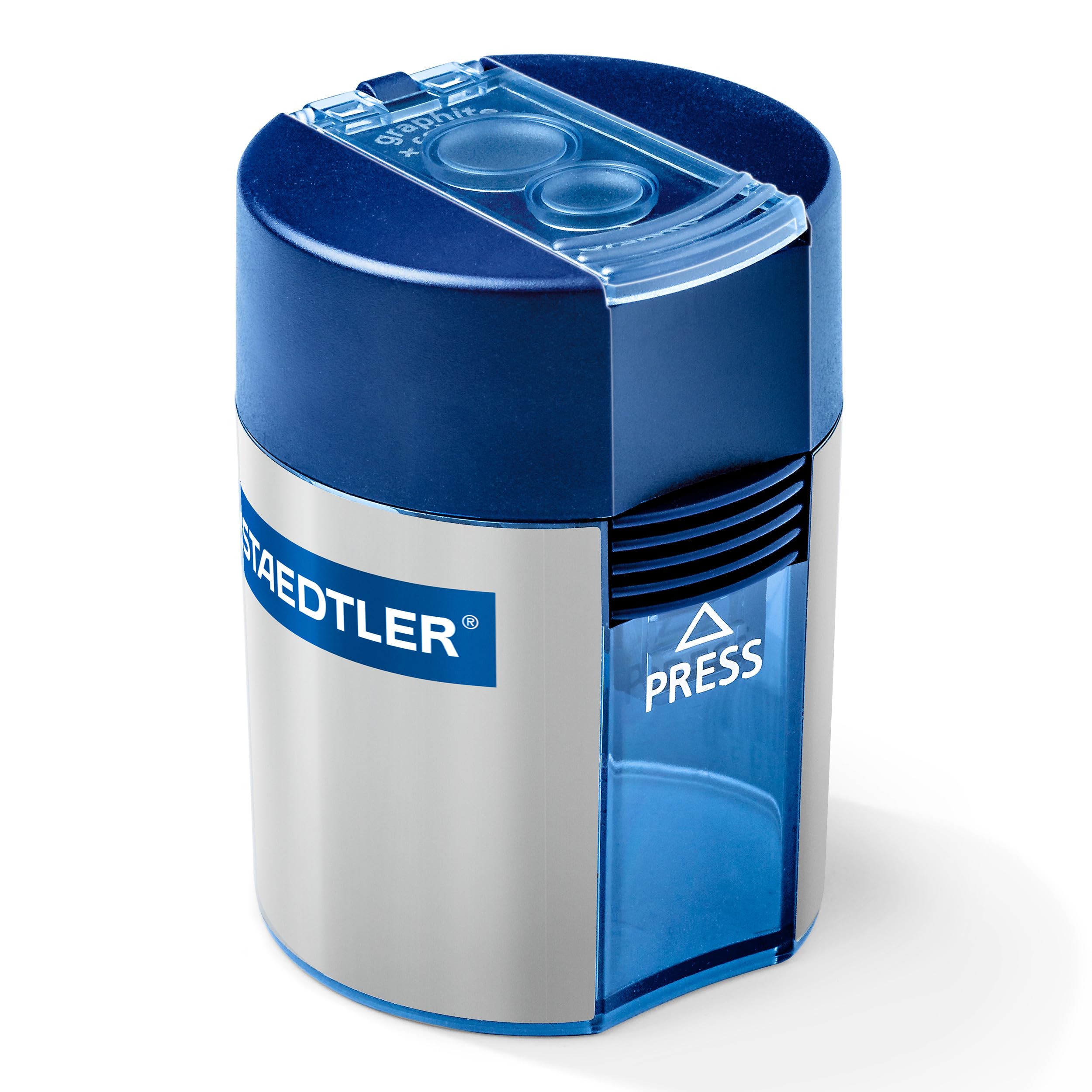 Staedtler Double-hole Tub Pencil Sharpener - 2 Hole(s) - Plastic