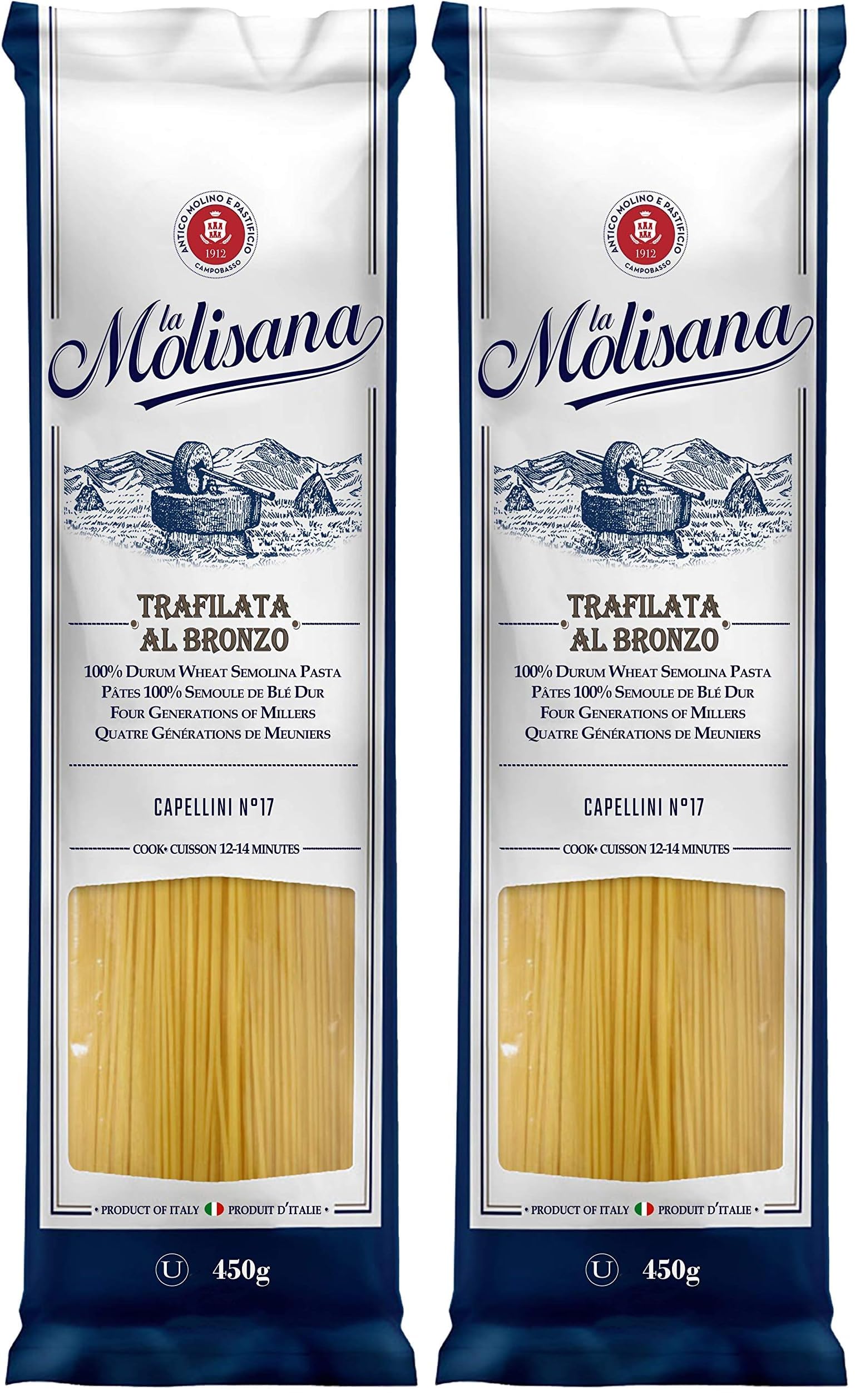 La Molisana Capellini N.17, 450g (Pack of 2)
