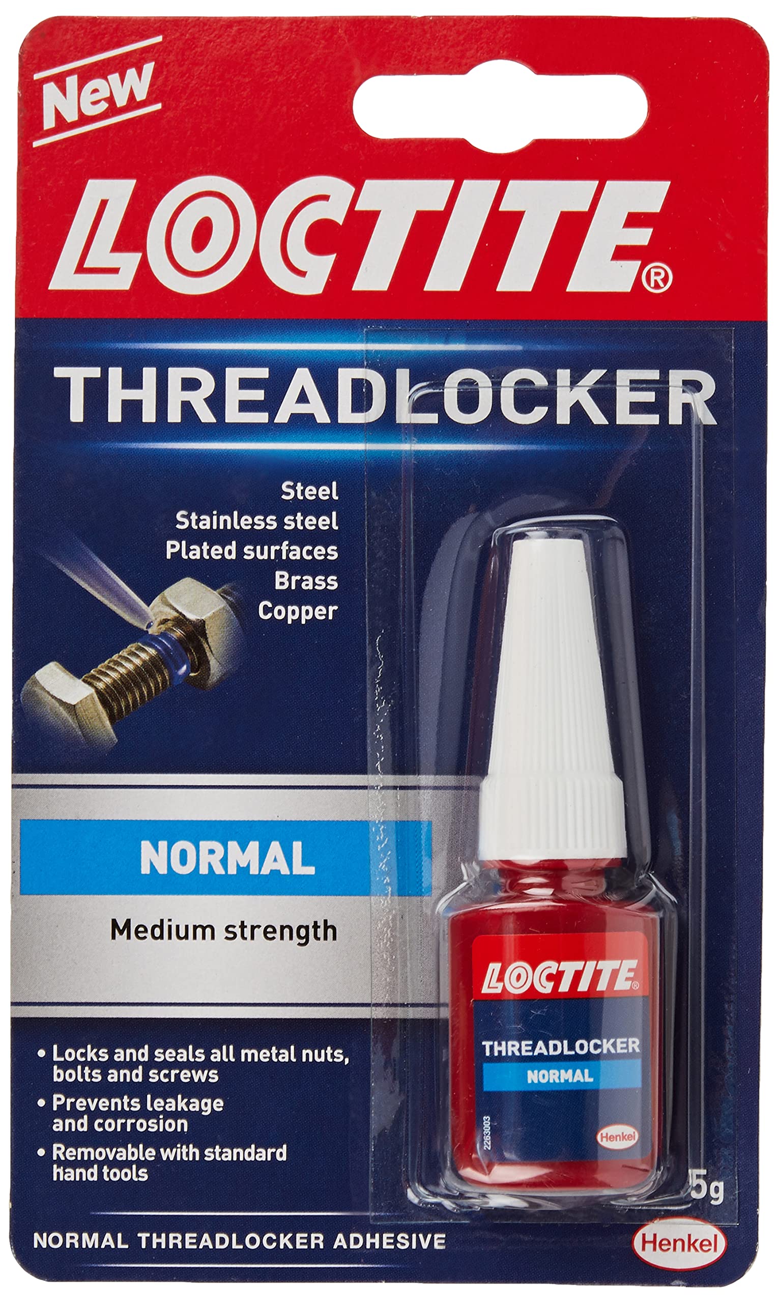 Loctite Threadlocker, Locks & Seals All Metal Nuts, Balls & Screws, Prevents Lea