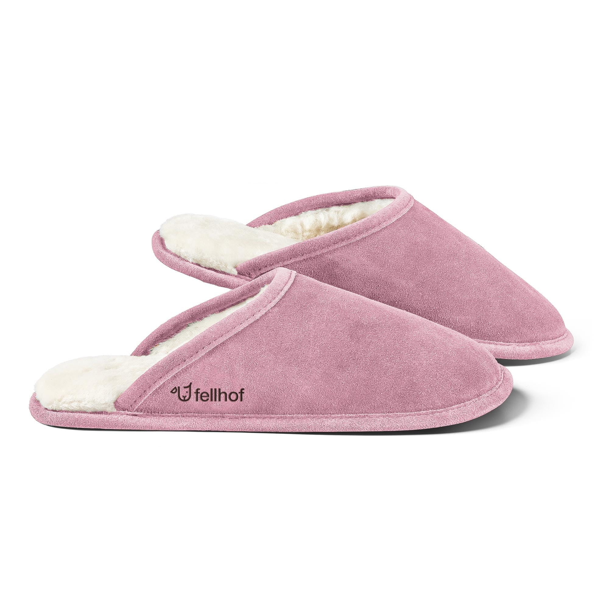Fellhof Trendy Lambskin Slippers for Winter and Summer Slippers Made of Real Lam