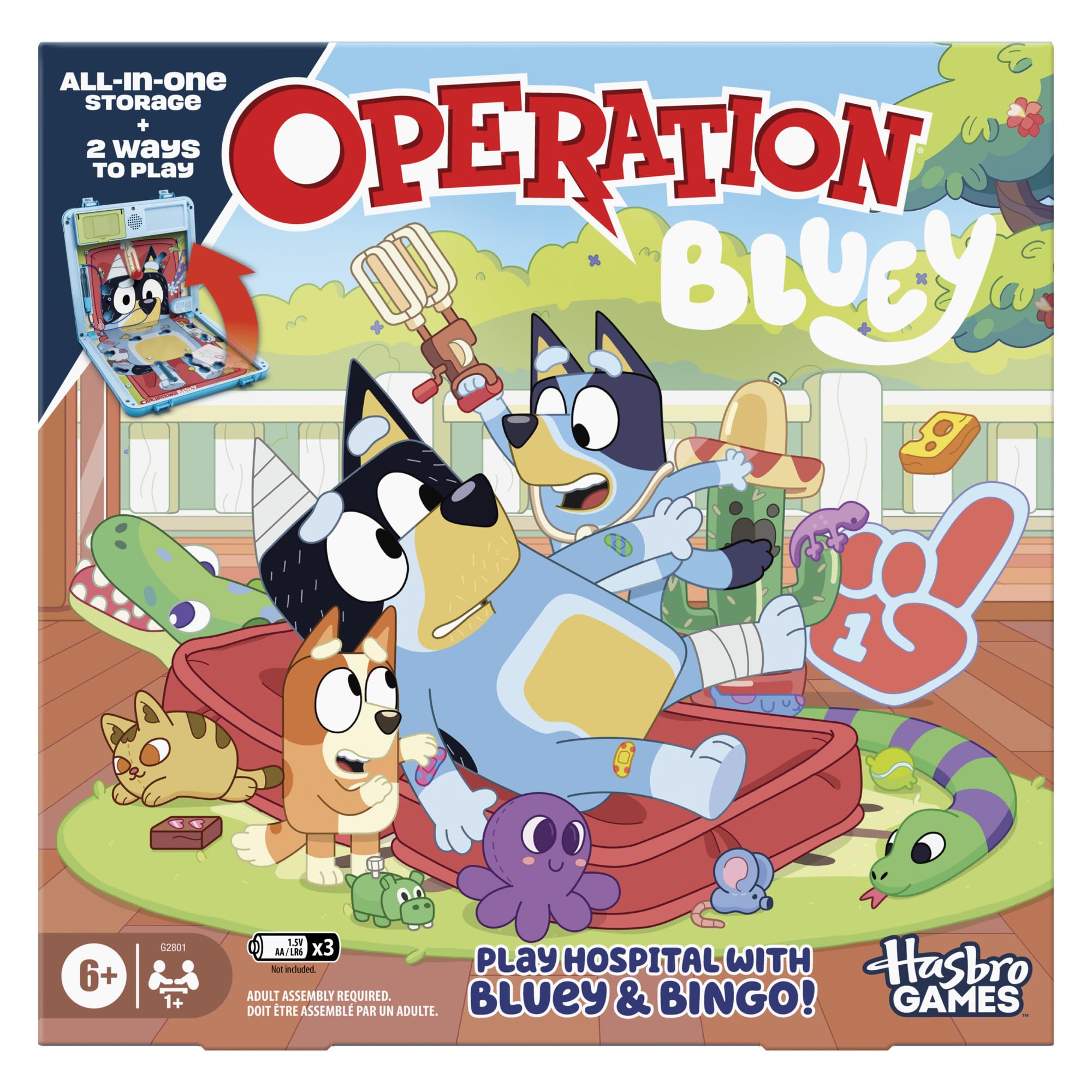 Operation Bluey Edition Electronic Board Game with Carrying Case | Kids Games, 6
