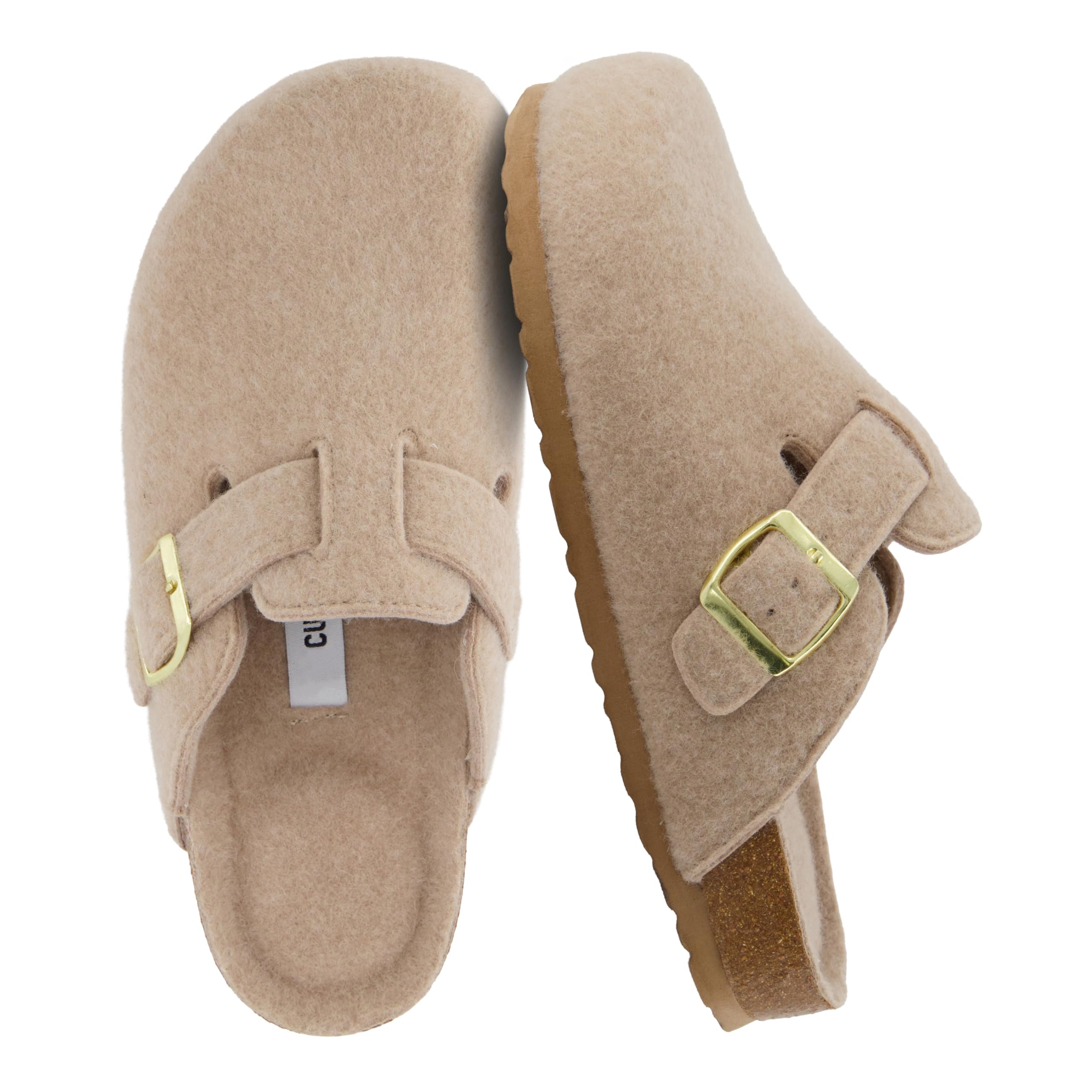 CUSHIONAIRE Women's Hana Cork Footbed Clog with +Comfort, Wide Widths Available,