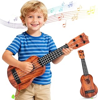 YEZI Kids Toy Classical Ukulele Guitar Musical Instrument (Round Hole)