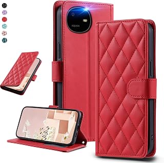 UnivoColors Compatible Arrows We3 (F-52G/FCG04) Case Notebook Type Arrows Smartphone Cover Quilted Leather Style Elegant High Quality PU Magnetic Closure Card Storage Function Stand Function LCD Full