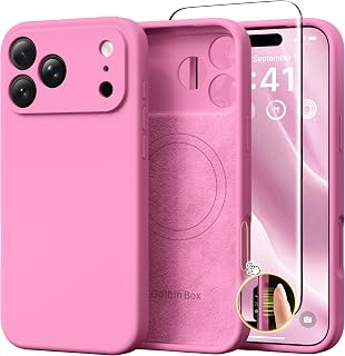 GolbinBox Magnetic for iPhone 18 Pro Case/17 Pro Case, Peach Pink