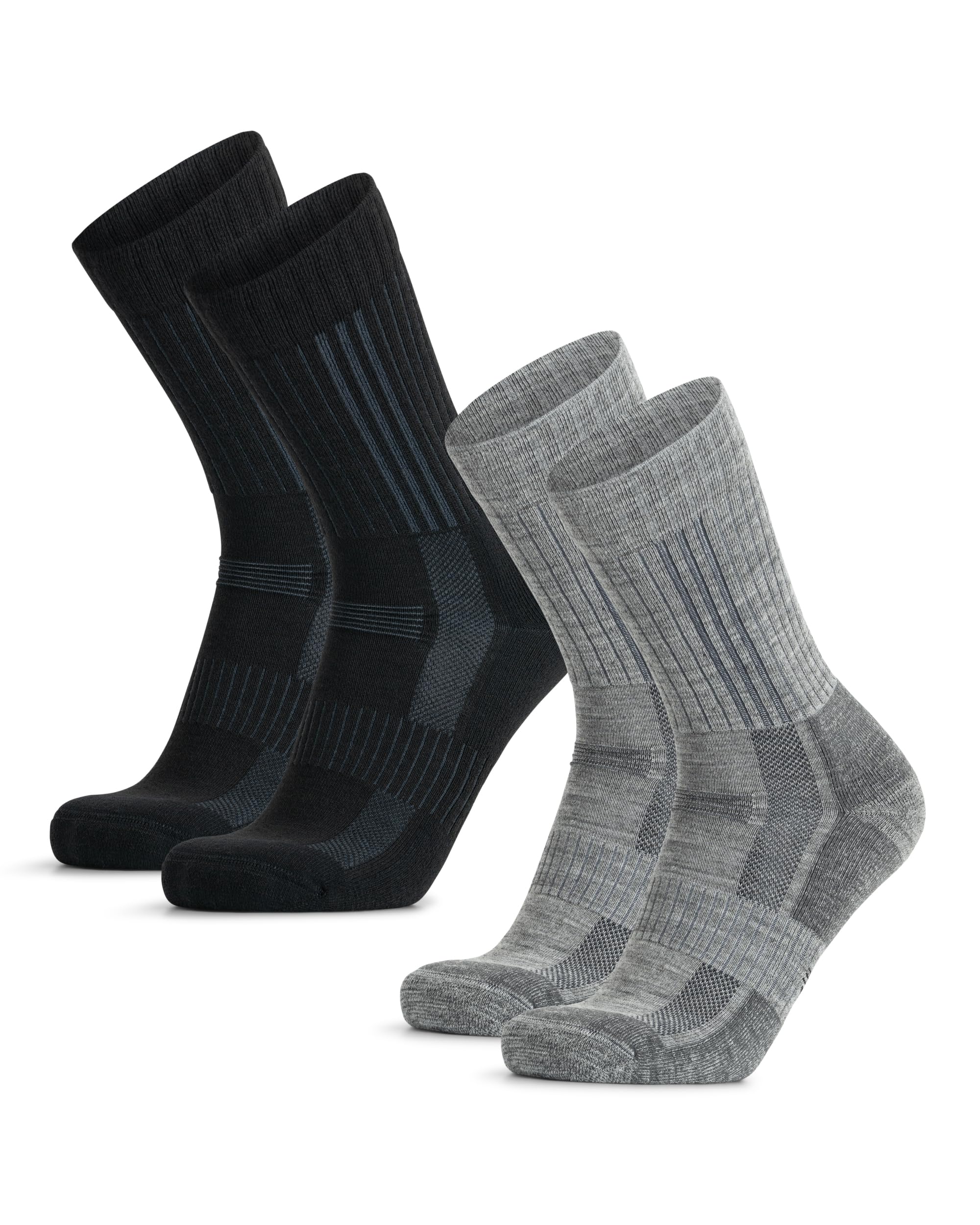 DANISH ENDURANCE Terrain Expert Pro Unisex Merino Wool Hiking Socks, Breathable 